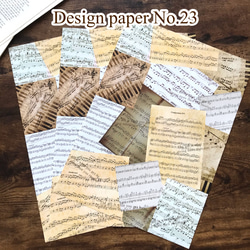 Design Paper デザインペーパー No,23(15枚入) 1枚目の画像