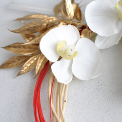 幸せを呼ぶ胡蝶蘭とゴールドのお正月飾り♪ 2枚目の画像
