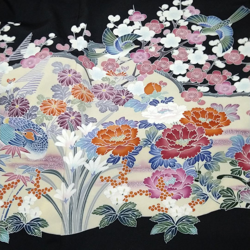 留袖ワンピース　4L/115 正絹　Y作 着物リメイク 留袖シルクワンピース ワンピース m's style 通販