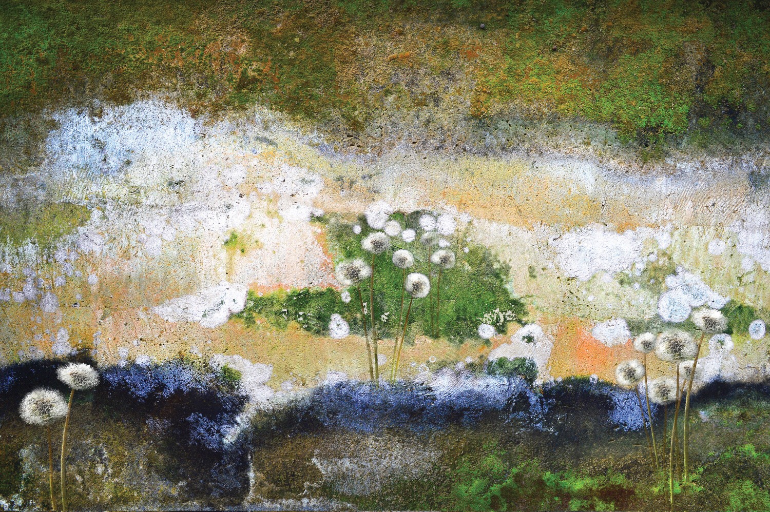 抽象画　キャンバスプリント　フレーム付き　ツヤあり