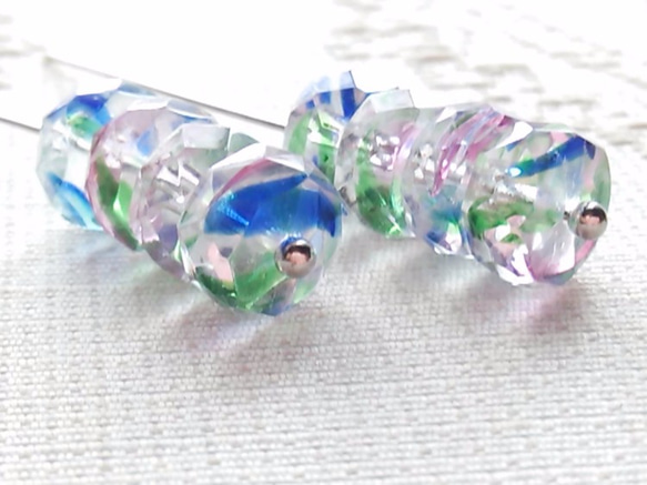 金魚鉢　チェコビーズ　8mm 8個 1枚目の画像