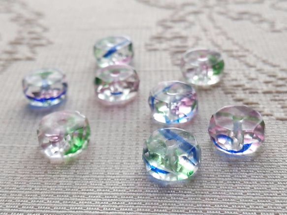 金魚鉢　チェコビーズ　8mm 8個 3枚目の画像