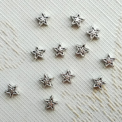 星が瞬く　メタルビーズ　5mm 12個　 3枚目の画像