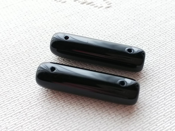 大黒柱　チェコビーズ　7X25mm 6個 4枚目の画像