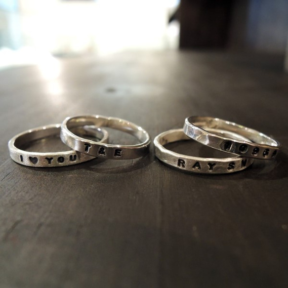SV950】刻印オーダーシルバーリング 指輪・リング ray silver works