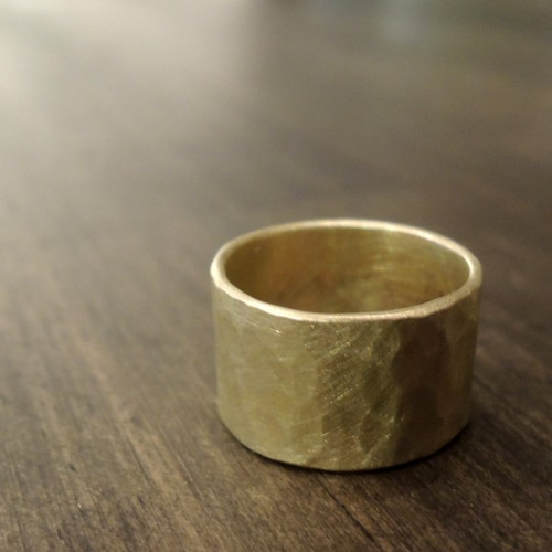 華奢な幅広真鍮リング（マット仕上げ） 指輪・リング ray silver works