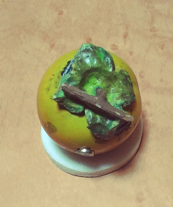 木彫り百目柿#1マグネット 5枚目の画像