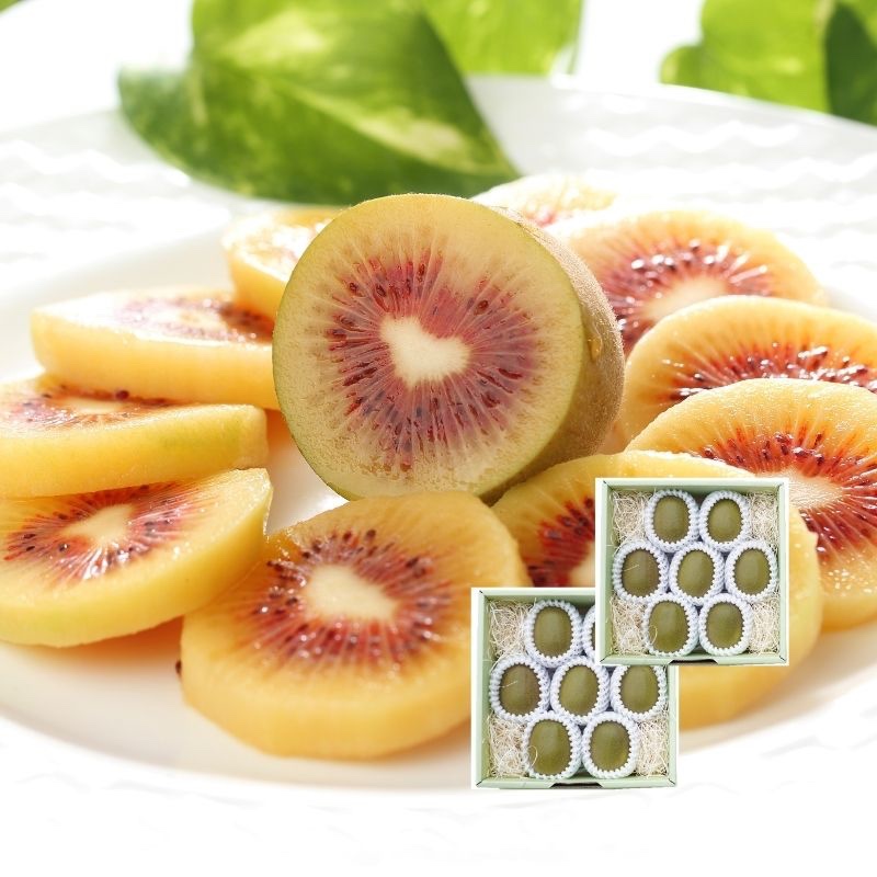 【大玉サイズをギフトBOXでお届け】レインボーレッド®キウイ　スマイル　14個入り