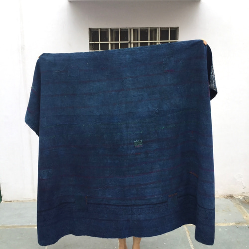 ヴィンテージラリーキルト/カンタキルト/グドゥリー/刺し子/古布/藍染