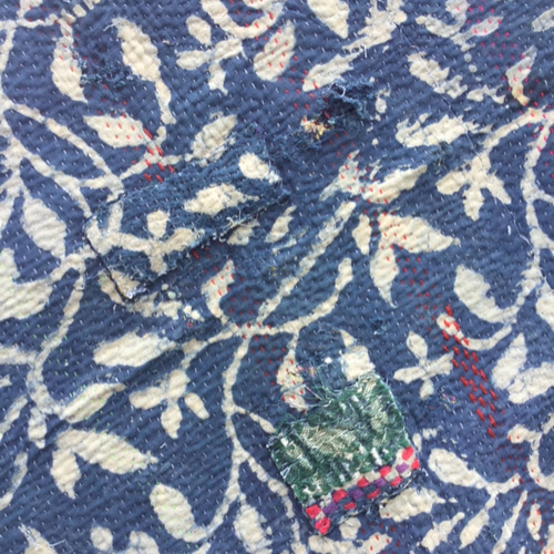 ヴィンテージラリーキルト/カンタキルト/グドゥリー/刺し子/古布/藍染