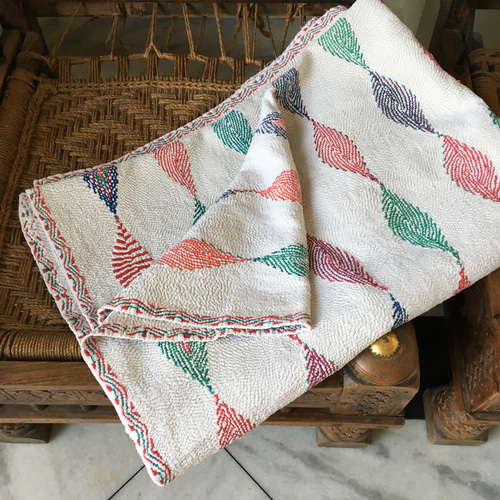 ヴィンテージキルト/ノクシカタ刺繍/カンタ/刺し子/手仕事 ヴィンテージキルト/ノクシカタ刺繍/カンタ/刺し子/手仕事
