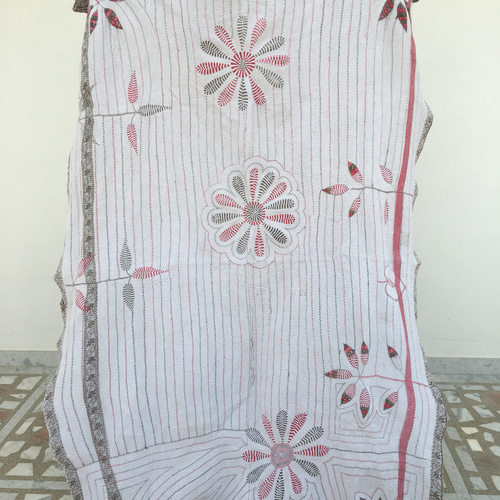 ヴィンテージキルト／ノクシカタ刺繍／カンタ/刺し子/手仕事