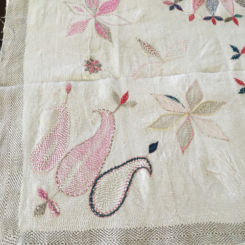 ヴィンテージキルト／ノクシカタ刺繍／カンタ/刺し子/手仕事