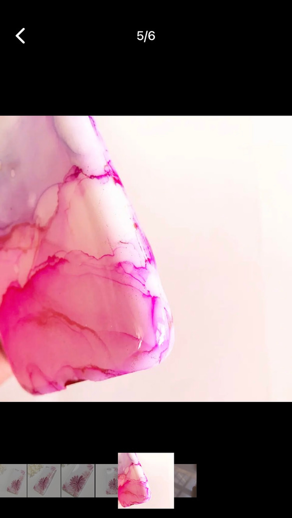 アルコールインクアート/スイカ/iPhoneケース/スマホケース 5枚目の画像