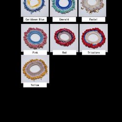 所有7種顏色的七彩珠子編織鉤針編織/（PSB-001） 第10張的照片