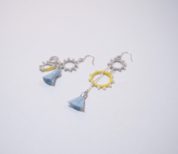 ≪jewelry.Polaris≫ オリエンタル ピアス・イヤリング_AQUA 1枚目の画像