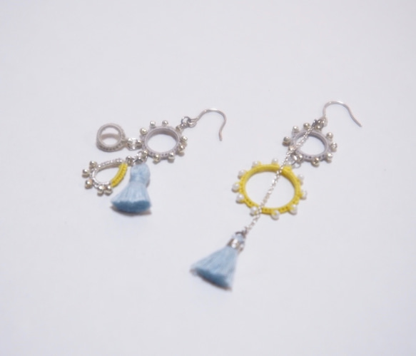 ≪jewelry.Polaris≫ オリエンタル ピアス・イヤリング_AQUA 3枚目の画像