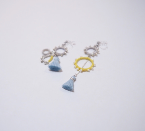 ≪jewelry.Polaris≫ オリエンタル ピアス・イヤリング_AQUA 4枚目の画像