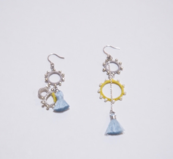 ≪jewelry.Polaris≫ オリエンタル ピアス・イヤリング_AQUA 5枚目の画像