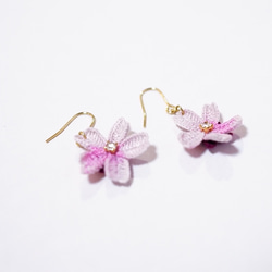 ≪jewelry.Polaris≫ 桜 Chery Blossom フックピアス・イヤリング 2枚目の画像