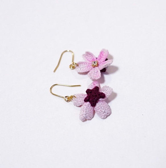 ≪jewelry.Polaris≫ 桜 Chery Blossom フックピアス・イヤリング 3枚目の画像