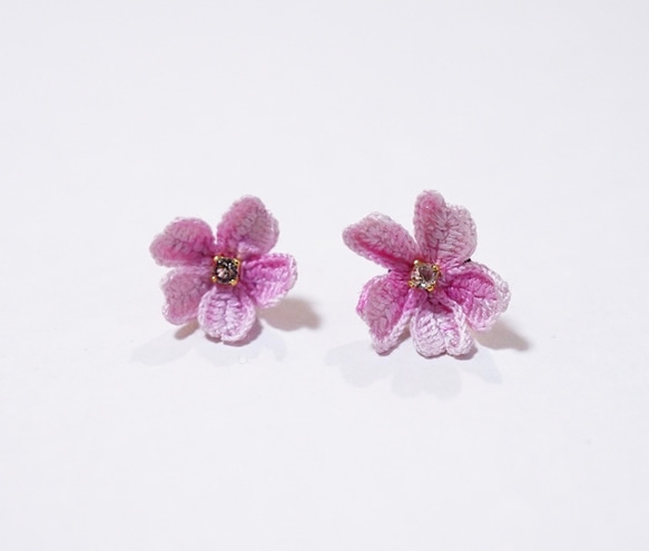 ≪jewelry.Polaris≫ 桜 Chery Blossom スタッドピアス・イヤリング【受注製作】 4枚目の画像