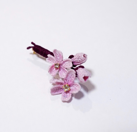 ≪jewelry.Polaris≫ 桜 Chery Blossom ピンブローチ【受注製作】 1枚目の画像