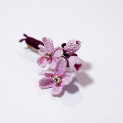 ≪jewelry.Polaris≫ 桜 Chery Blossom ピンブローチ【受注製作】 2枚目の画像