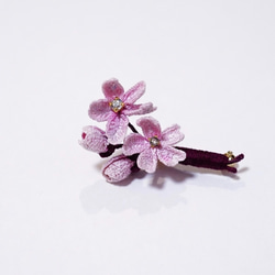 ≪jewelry.Polaris≫ 桜 Chery Blossom ピンブローチ【受注製作】 3枚目の画像