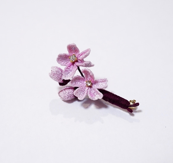 ≪jewelry.Polaris≫ 桜 Chery Blossom ピンブローチ【受注製作】 6枚目の画像