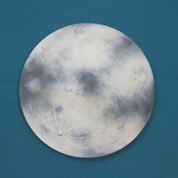 満月のコースター　木製 2枚目の画像