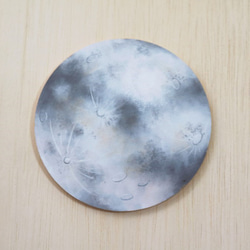 満月のコースター　木製 6枚目の画像