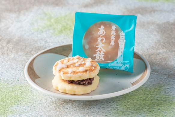 【房総銘菓】安房太鼓　9個入り【粒あんサンド】 1枚目の画像