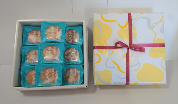 【房総銘菓】安房太鼓　9個入り【粒あんサンド】 2枚目の画像