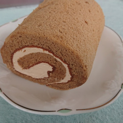 【昔懐かし】コーヒーバタークリームのロールケーキ【２本セット】 1枚目の画像
