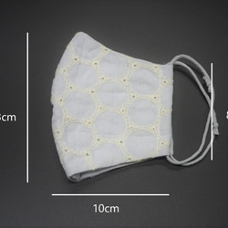 立体マスク　綿１００％　レース② 8枚目の画像