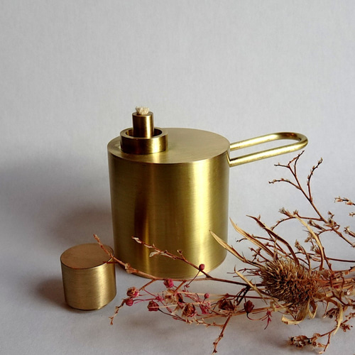 真鍮製 オイルランブ キャンドル ブラスランブ 2本セット オイルインサートキャンドル45 2.0