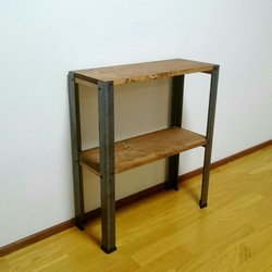 天然無垢材アングルアイアンシェルフ 棚・シェルフ・ラック G-S-S 通販