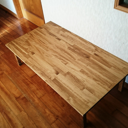【格安☆18000円☆】【サイズ1200×700】天然無垢材ローテーブル 4枚目の画像