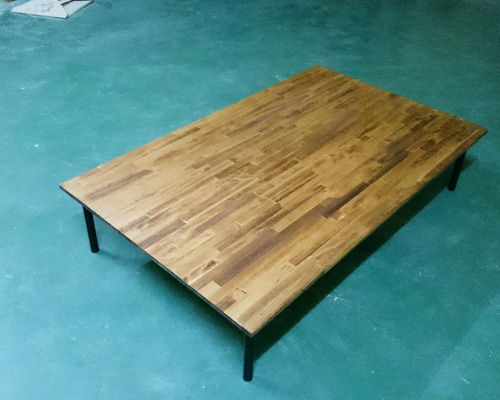 サイズ1200×700】天然無垢材アイアン脚ローテーブル ローテーブル