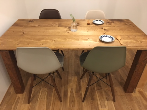 天然無垢材ダイニングテーブル【サイズ1200×700】 