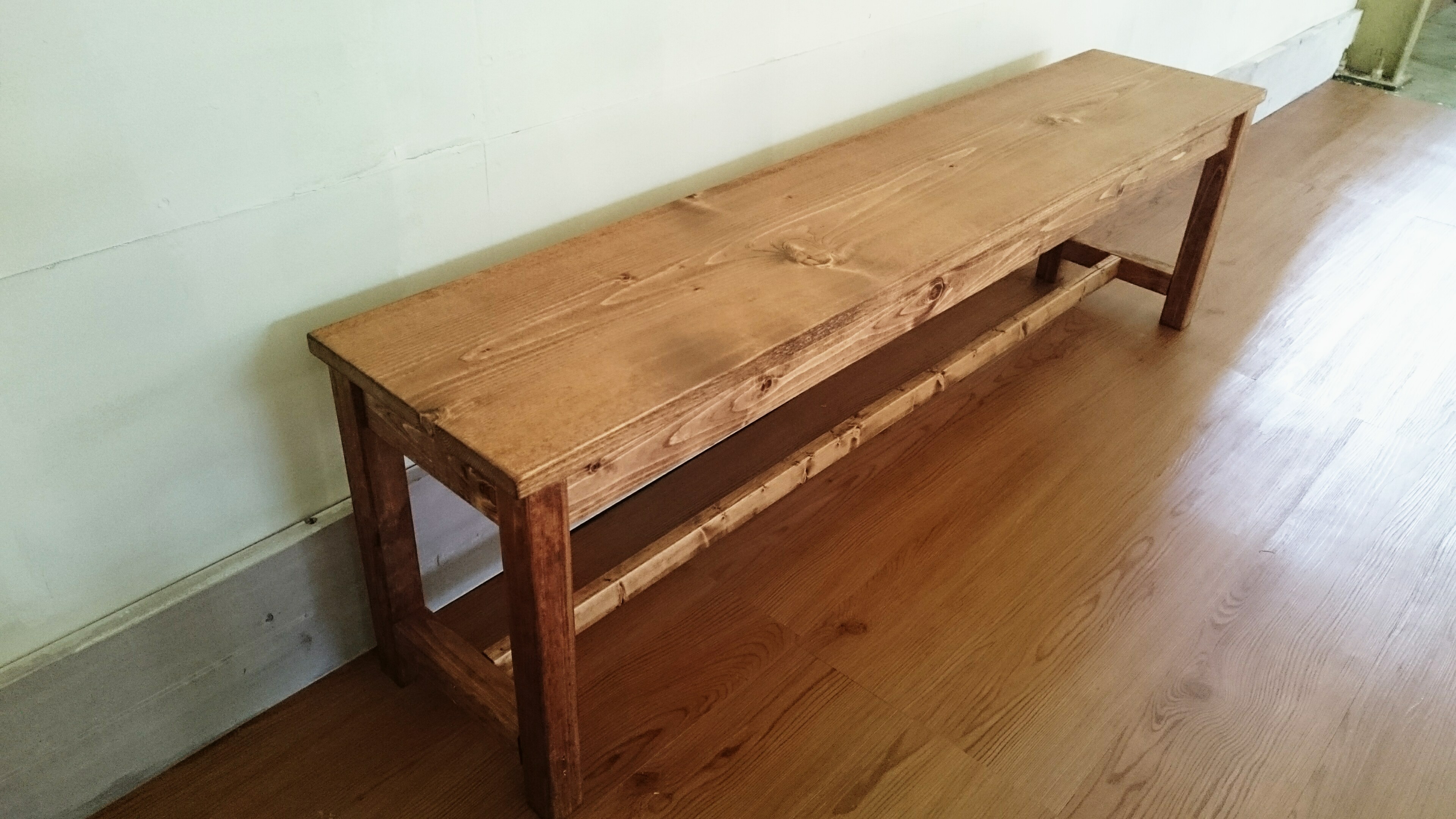 天然無垢材ベンチ 23,000円