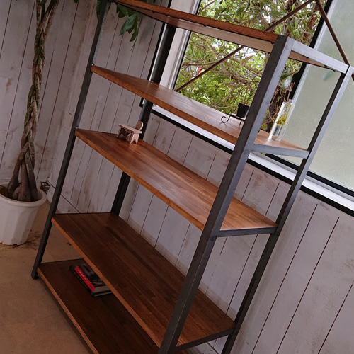 ワイドサイズ】アイアンシェルフ キッチンシェルフ 棚・シェルフ