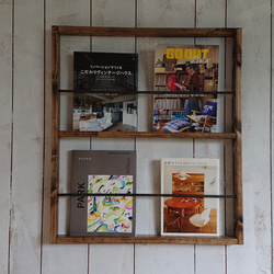 天然無垢材アイアンフレームシェルフ【サイズ1200×1000×285】 棚