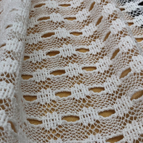 かぎ針編み風レース＜クロシェレース＞＃053CL【巾135cm×長さ50cm