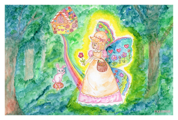 B31にゃん❤️ 森の妖精～愛～メルティカカード(2枚で1セット) 1枚目の画像