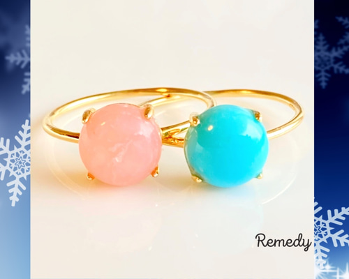 【J188】ヴィンテージ ピンクダリアターコイズ × オパール　リング J188】ヴィンテージ ピンクダリアターコイズ × オパール リング