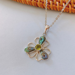 モルダバイト・ペリドット ペンダントトップ moldavite-trianglesvpt702is01-