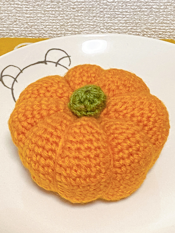 ハロウィンかぼちゃ　あみぐるみ野菜 4枚目の画像