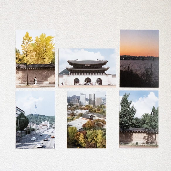 韓国風景　ポストカード6枚セット 1枚目の画像